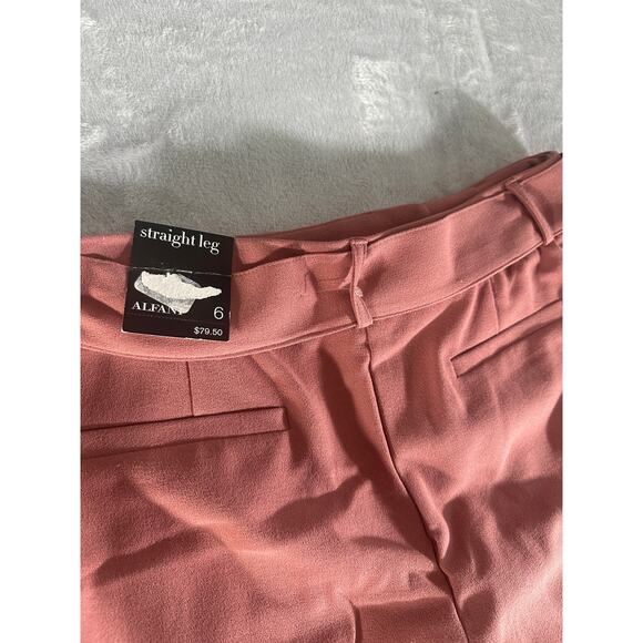 Alfani Belted Straight-Leg Pants – Mauve – Size 6 (NWT) - Picture 9 of 9